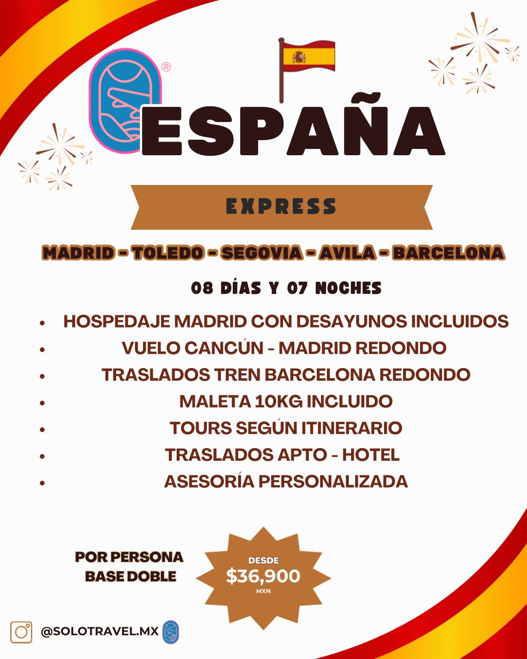 Paquete de viaje a España Express
