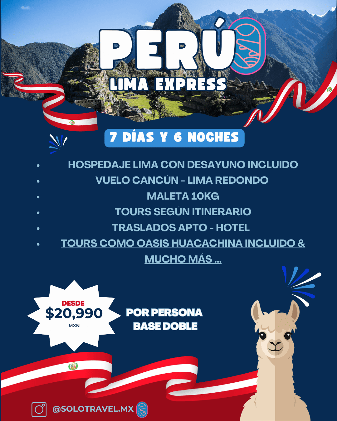 Paquete de viaje a Perú - Lima Express