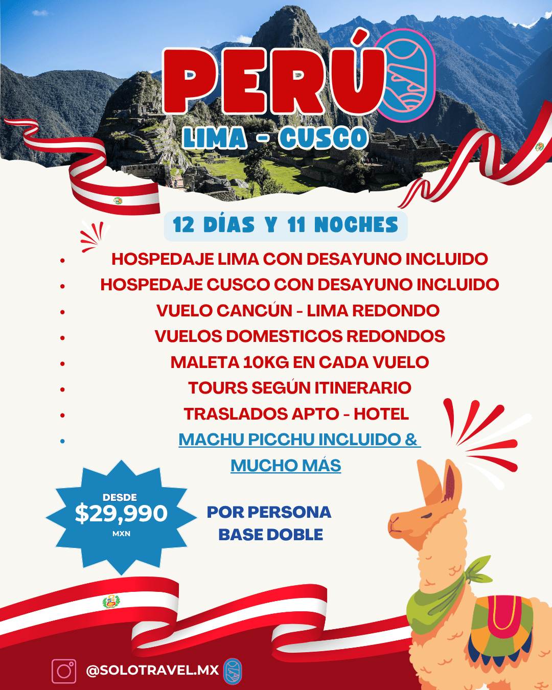 Paquete de viaje a Perú - Maravilla del Mundo