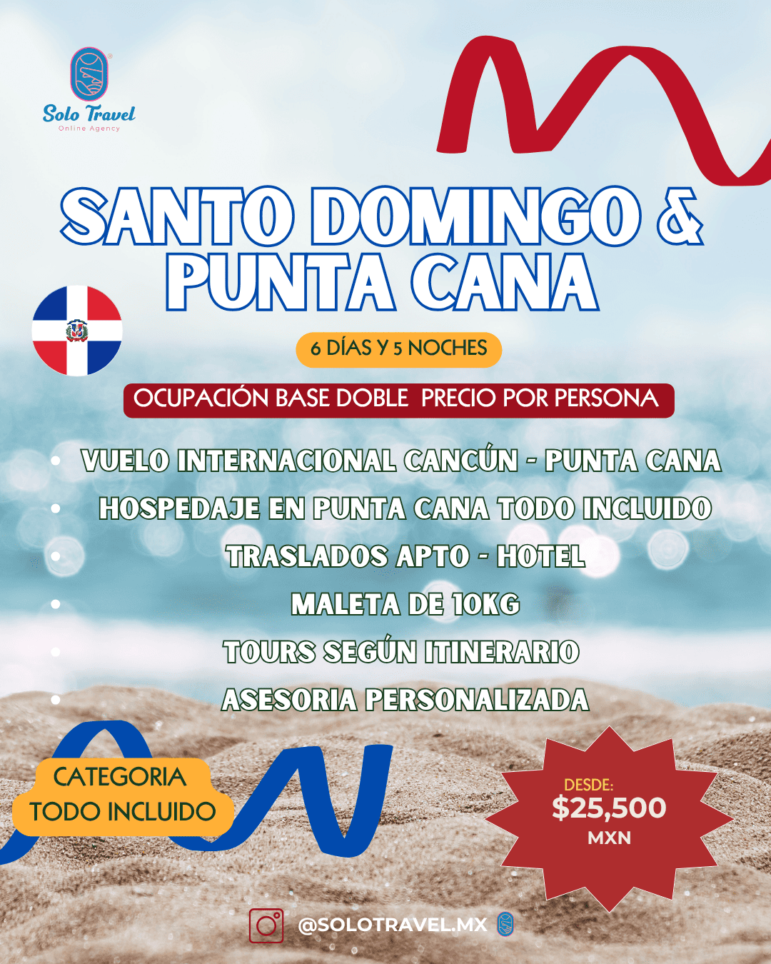 Paquete de viaje a República Dominicana